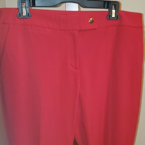 Tahari Plus Size Red Career Pants - Picture 3 of 5